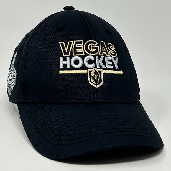 Las Vegas Golden Knights 2018 Hat Baseball Cap Adidas Hockey Strapback Black - Picture 1 of 11